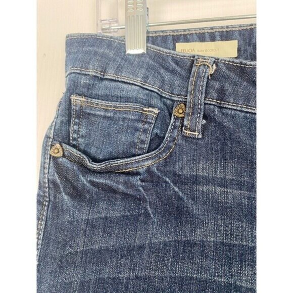 KUT FROM THE KLOTH Jeans Felicia Baby Bootcut Size 6 Blue Stretch Womens - Picture 10 of 16